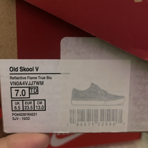 old school V reflective flame true blue - Picture 6 of 6